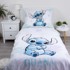 JERRY FABRICS Pamučna dječja posteljina za krevet za jednu osobu 140x200 cm Lilo and Stitch "Ohana White" bijela
